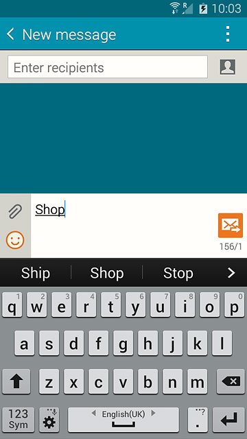 Press arrow right to see more words.