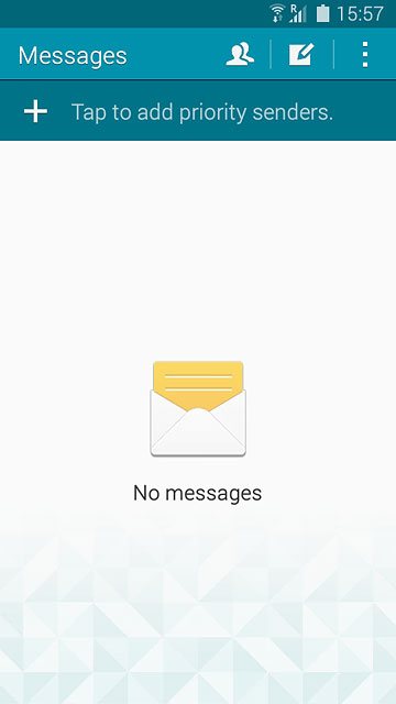 Press the menu icon.