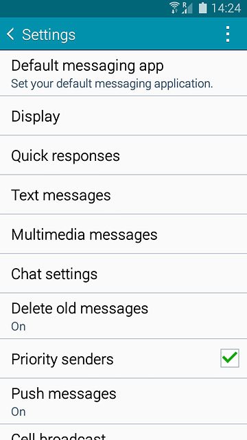 Press Text messages.