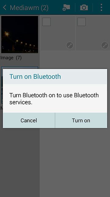 If Bluetooth is turned off:Press Turn on to turn on Bluetooth.
