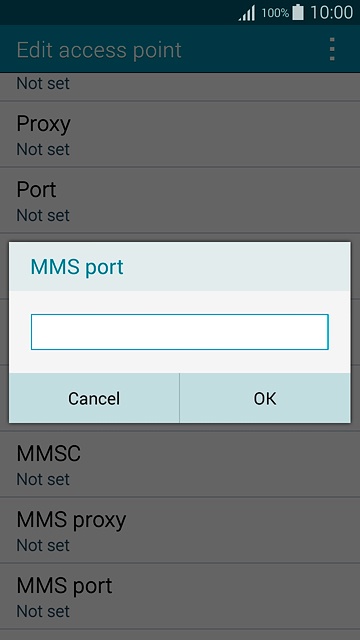 Key in 80 and press OK.