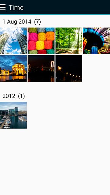 Go to the required folder.Press the required picture.