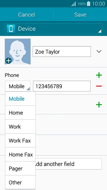Press the required number type.