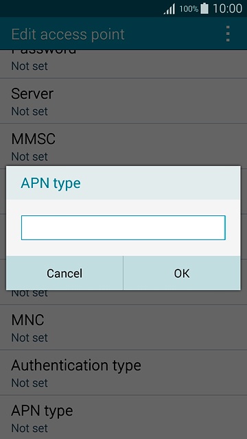 Key in mms and press OK.