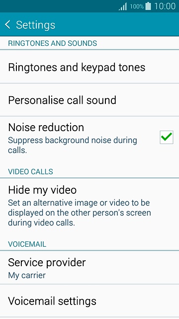 Press Voicemail settings.