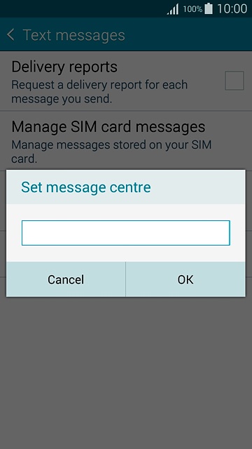 Key in +35387699989 and press OK.