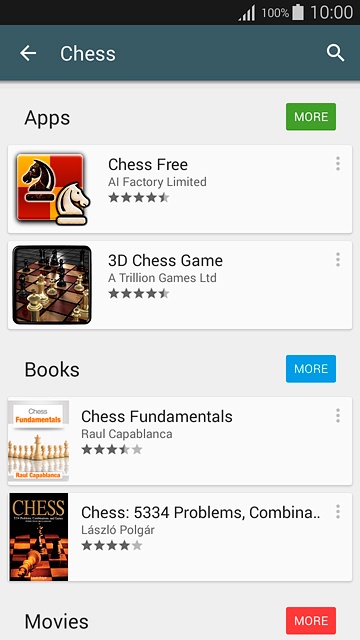 Press the required app.