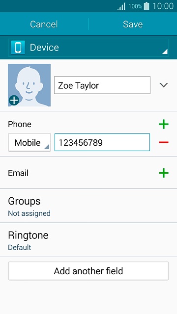 Press the drop down list next to the phone number.