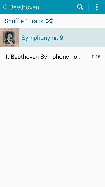 Press the required audio file.