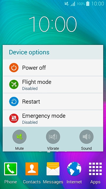 To turn off silent mode:Press Sound.
