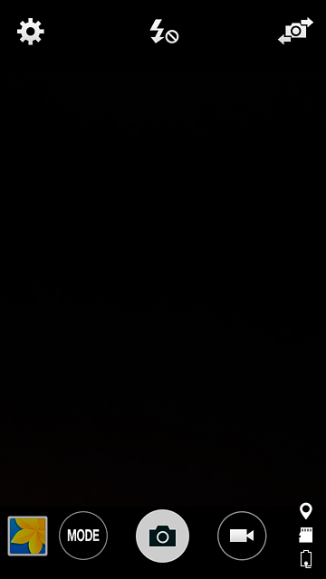 Press the video recorder icon to start recording.