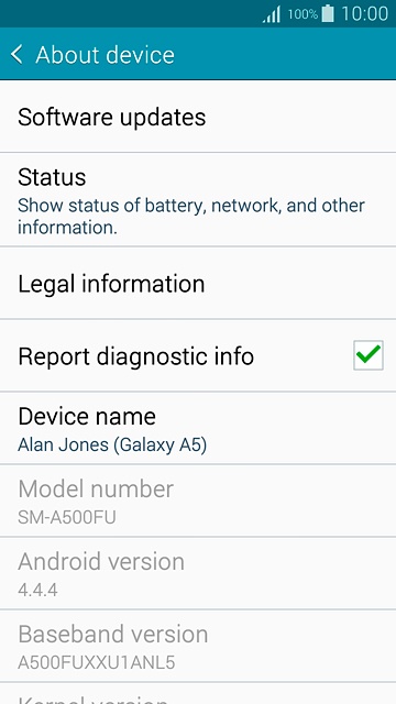 Press Software updates.