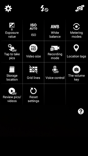 Press Location tags to turn the function on or off.
