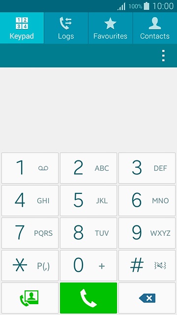 Press the menu icon.