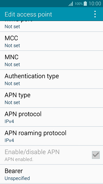 Press the menu icon.