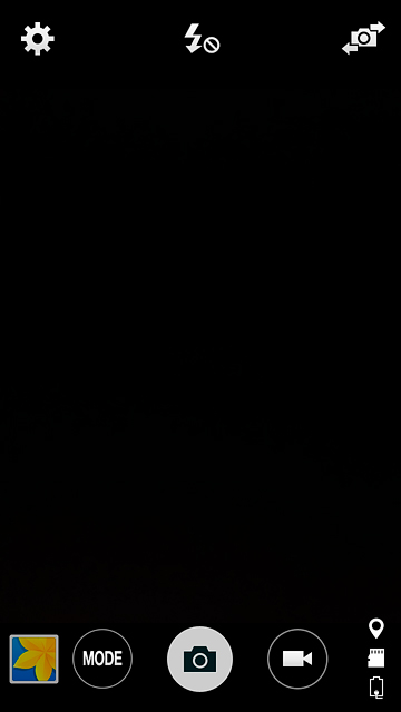 Press the video light icon repeatedly to turn the function on or off.