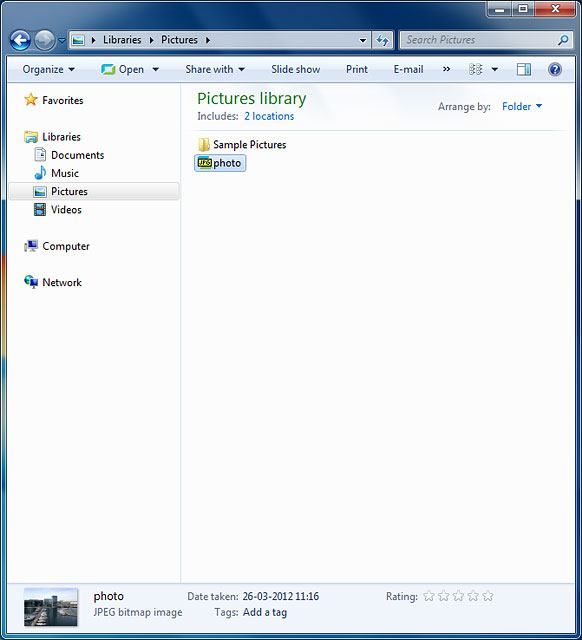 Highlight a file and move or copy it to the required location.