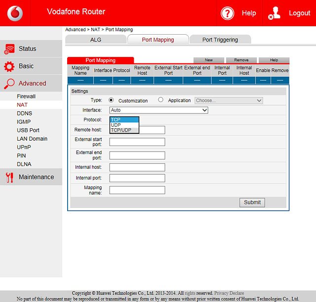 Highlight the required protocol.
