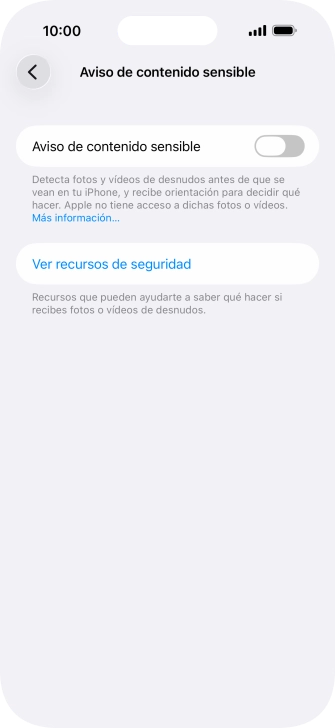 Pulsa el indicador junto a 