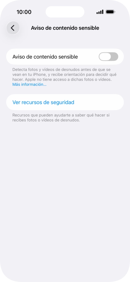 Pulsa el indicador junto a 