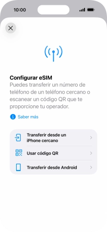 Pulsa Usar código QR.