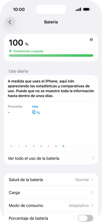 Pulsa Modo de consumo.