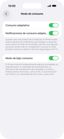 Desliza el dedo hacia arriba desde la parte inferior de la pantalla para terminar y volver a la pantalla de inicio.