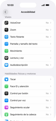 Pulsa una categoría bajo 