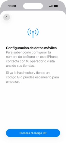Pulsa Escanea el código QR.