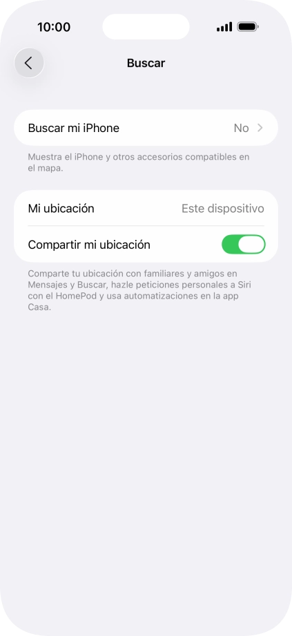 Pulsa Buscar mi iPhone.