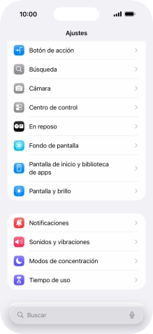Pulsa Modos de concentración.