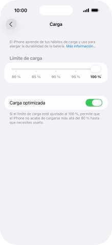 Pulsa el indicador junto a 