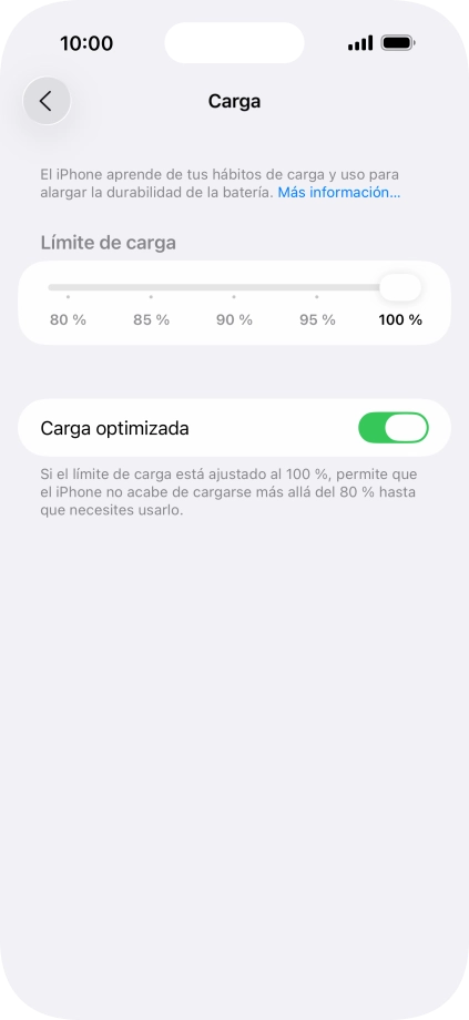 Pulsa el indicador junto a 