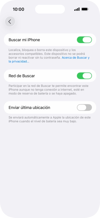 Pulsa el indicador junto a 