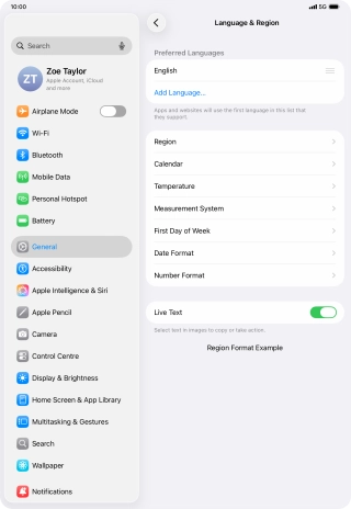 Press Add Language....