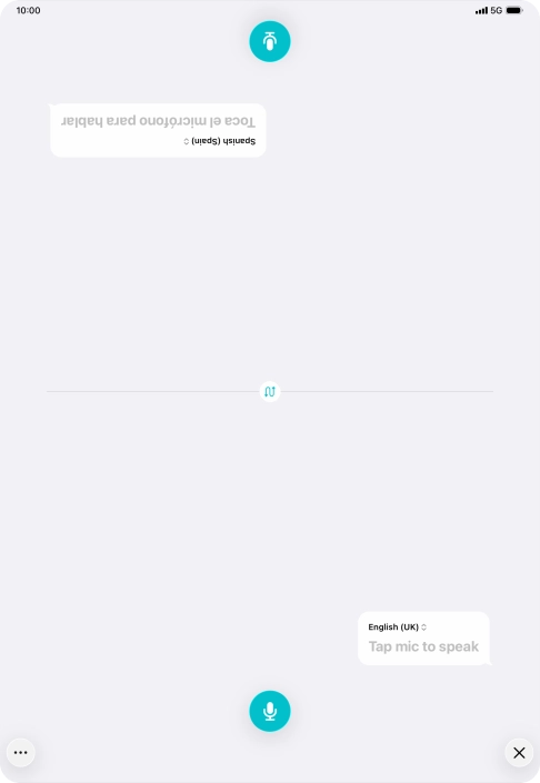 Press the end icon to end two-way view.