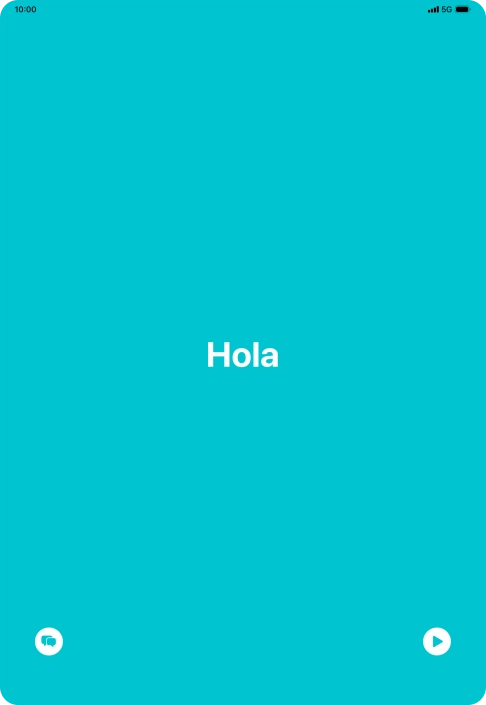 Press the split view icon to go back to display of both languages.