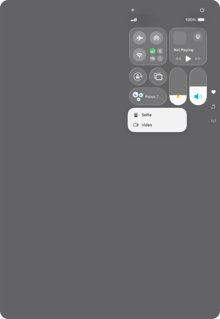 Press and hold the required function to see more actions.