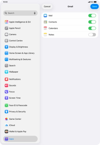 If this screen is displayed, you email account has been recognised and set up automatically. Follow the instructions on the screen to key in more information and finish setting up your tablet.