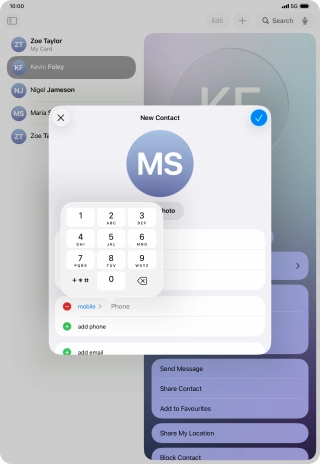 Press Phone and key in the required phone number.