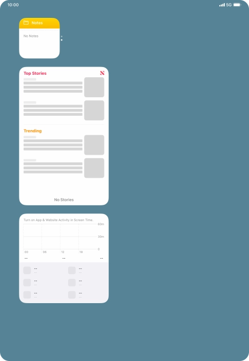 Press and hold the required Widget Stack.