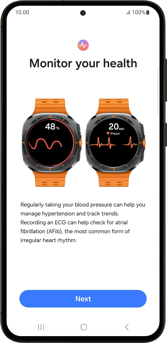 On your phone: Press Next.