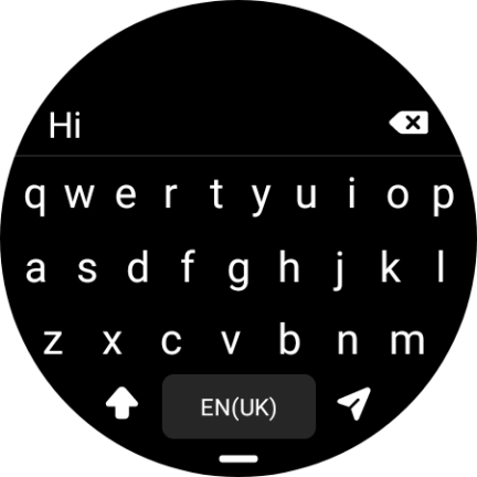 Press the send icon.
