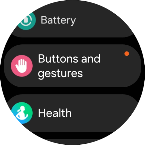 Press Buttons and gestures.