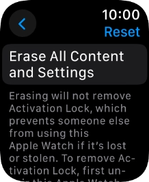 Press Erase All Content and Settings.