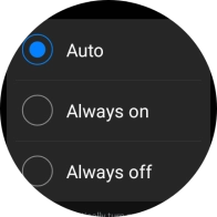 Press the required setting for mobile data usage.