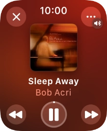 Turn the Digital Crown to select the required volume.