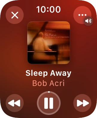 Turn the Digital Crown to select the required volume.