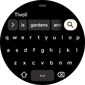 Key in the required destination and press the search icon.