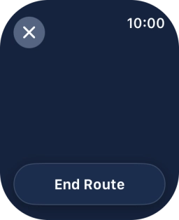 Press End Route.